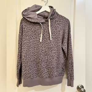 Purple leopard hoodie size XS